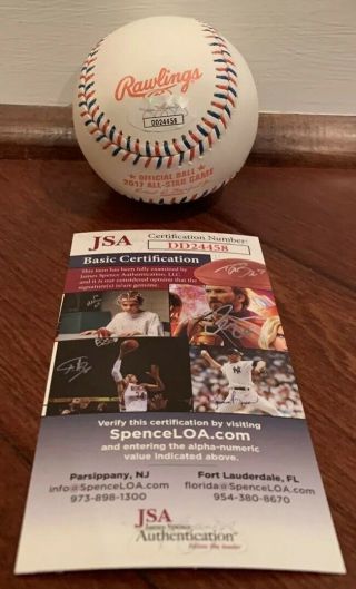 Ryan Zimmerman Autographed 2017 MLB All Star Game Baseball Nationals JSA 2