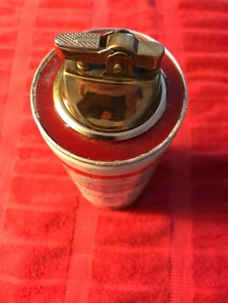 Vintage Budweiser Can Butane Table Lighter w/ Wick 1 PINT 2