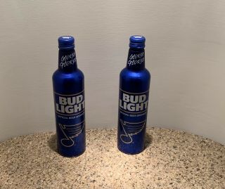 2 St.  Louis Blues 2019 Stanley Cup Champions Bud Light Gloria Bottle Limited Ed.