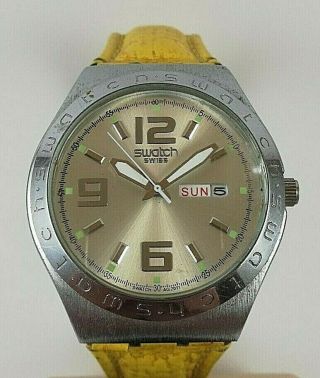 Vintage Swatch Irony 4 Jewels Ag - 2011 Swiss Watch Patented Water Resist St Steel