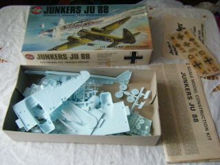 Airfix 1/72 Model Kit,  Junkers Ju 88,  Series 3,  Unmade