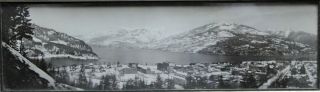 Vintage Framed B&W Panoramic Photograph Of Kaslo,  BC - T.  Eaton 2
