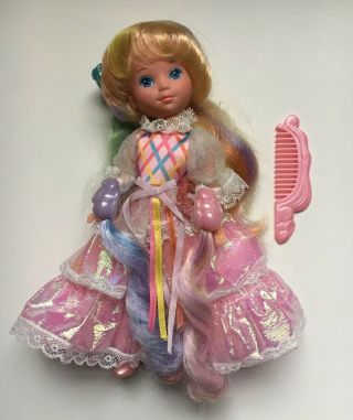 80s Vintage Lady Lovely Locks Doll W/ Pixie Tails Accessories Shoes Ex
