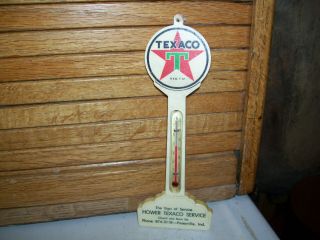 Vintage Texaco Pole Thermometer - Poseyville,  Ind.