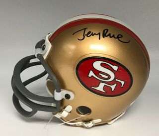 Jerry Rice Signed San Francisco 49ers Mini Helmet Autographed Auto Jsa Hof