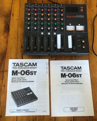 Tascam M - 06 St Stereo Input Mixer - Vintage Pro Audio Equipment