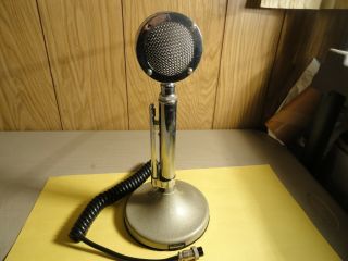 Vintage Astatic D - 104 Lollipop Microphone With T - Ug8 Stand 5 - Pin