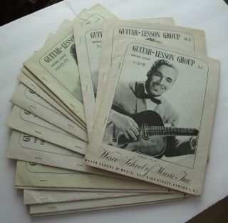 Vintage Wesco School Of Music Guitar Lessons 1947 Bebop