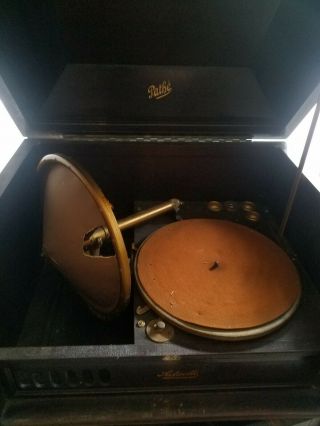 Antique Pathe Actuelle Floor Model Phonograph