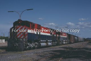 Fnm Mlw M630w 728 - Former Bc Rail - With Freight Train - Mexico - 1992