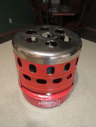 Vintage Coleman Quick - Lite Model 518 B Catalytic Camping Heater Made In Canada