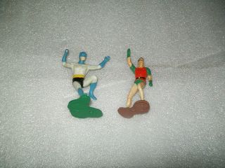 Vintage 1966 Ideal Justice League Batman & Robin Painted Figures 2
