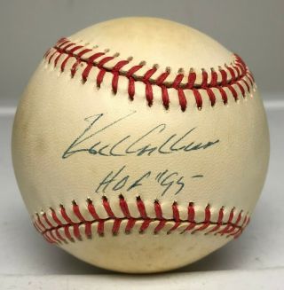 Richie Ashburn " Hof 1995 " Signed Baseball Autographed Jsa Phillies Auto