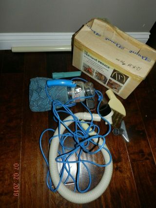 Vintage Royal Prince Hand Vacuum & Attachment Kit Model 501 Usa Made