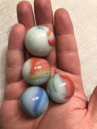 (235, ) Vintage Glass Marbles Including Shooters Cats Eye Akro Agate Swirl 3