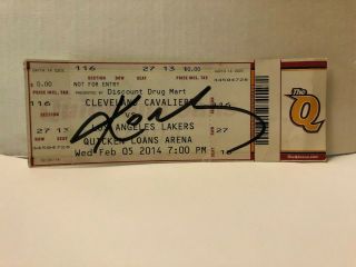 KOBE BRYANT AUTOGRAPHED GAME TICKET WITH 2