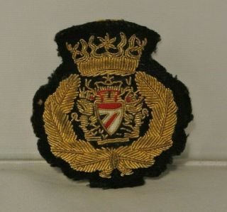Vintage Gold Bullion Wire - British Airways Cap Badge (c) 1970`s (rs)