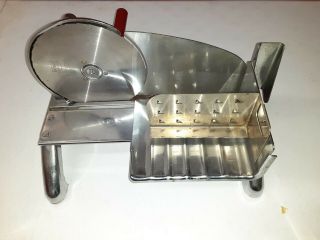Vintage National Hand Crank Food Deli Slicer Slicing Machine Roll - A - Away - Dip