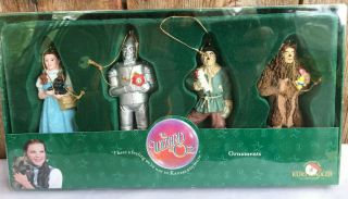 Vtg 2000 Kurt Adler Wizard Of Oz Xmas Ornament Dorothy Lion Tin Man Scarecrow