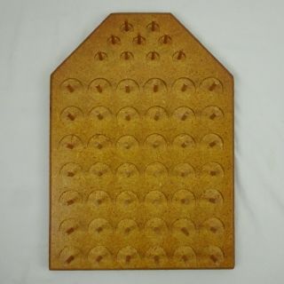 Vintage Wooden Thread Rack 51 Spool Holder Wall Mount