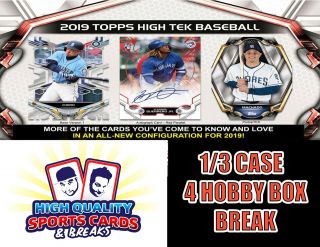 Chicago White Sox 2019 Topps High Tek Baseball 1/3 Case 4 Hobby Box Break 1