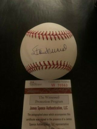 " Authentic " Stan Musial Autographed Baseball With - St.  Louis Cardinals Hof