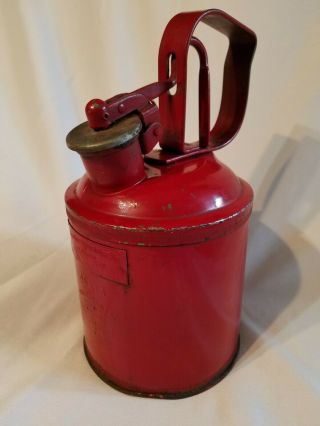 Vintage Protectoseal Co Safety Can 4611a Chicago Red Underwriters 