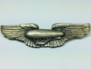 1920’s American Dirigible Zeppelin Navy Airship Captains Wings Signed On Back