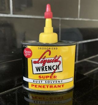 Liquid Wrench Miniature Vintage Handy Household Oil Tin Oiler