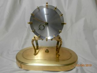 Vintage Kundo 400 - Day,  Oval Dome Kieninger & Obergfell Anniversary Clock Germany 2
