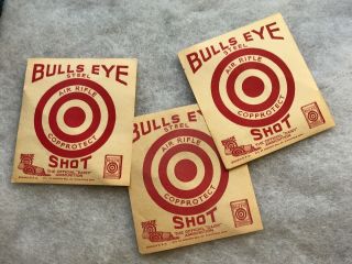 3 Vintage Daisy Bulls Eye Shot Paper Targets