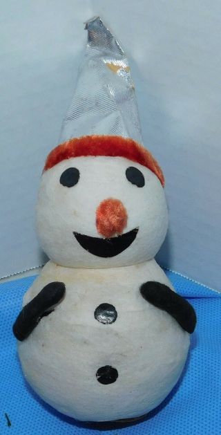 Occupied Japan Vintage Snowman Christmas Decoration