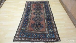 Old Persain Prayer Carpet Rug Hand Made Antique Wool Shirazz 6ft 6 " X 3ft 7 "
