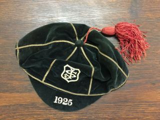 Vintage Js School Boy Rugby/football/cricket Cap - 1925