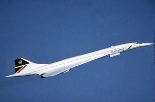 35mm Duplicate Aircraft Slide G - Boag British Airways Concorde