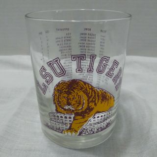 Vintage Lsu Tigers 1978 Glass Louisiana State University