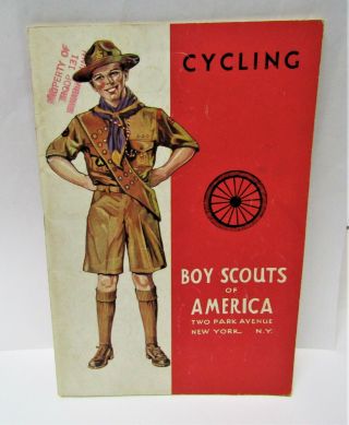 Vintage 1943 Boy Scouts Of America Cycling Merit Badge Book Bsa