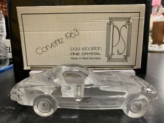 1963 Corvette By Paul Sebastian Fine Crystal Car