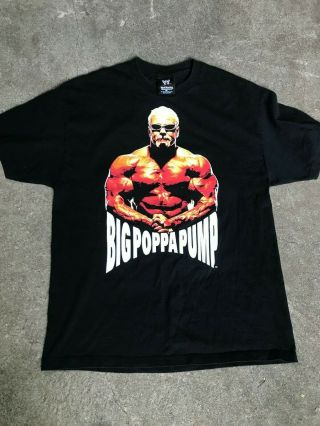 Scott Steiner Big Poppa Pump Wwe Wwf Vintage T - Shirt 2002 Size Xl Attitude Era