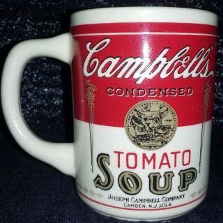 Vintage Campbell’s Tomato Soup Mug Camden N.  J.  Ceramic Coffee Cup Usa 1970 