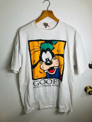 Vintage Disney Walt Disney World Goofy T Shirt Xl