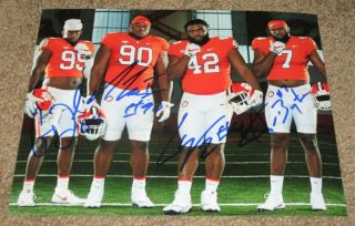 Clemson Tigers Autographed 8x10 Photo (proof) Lawrence Wilkins Ferrell Bryant