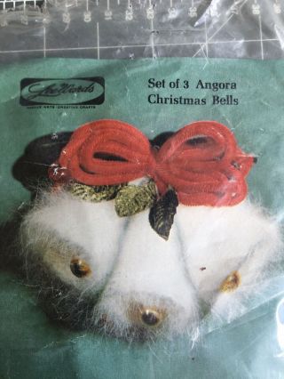 Angora Christmas Bells Vintage Knitting Kit Lee Wards Set Of 3 So Soft