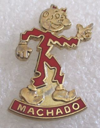 Vintage Reddy Kilowatt Electricity Mascot Souvenir Advertising Pin Machado ??