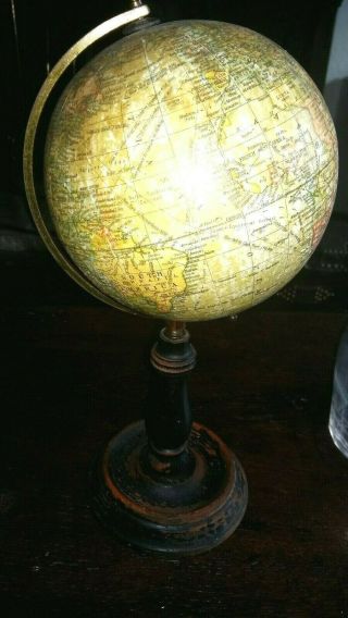 Geographica 6 Inch Terrestrial Globe On Wooden Stand