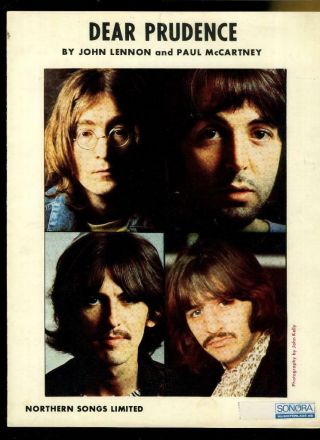 Vintage John Lennon Paul Mccartney The Beatles Dear Prudence Uk Sheet Music 1968