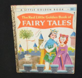Vintage 1958 The Red Little Golden Book Of Fairy Tales 1st A Edition 306