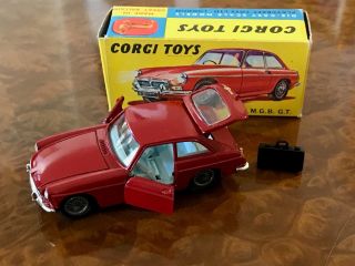 Vintage Corgi Toys | Mib | Mg B Gt In Autnetic Red | No.  327