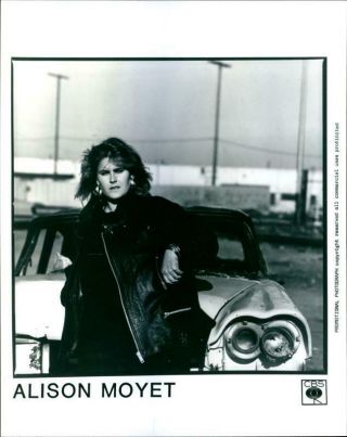 Vintage Photograph Of English Singer Alison Moyet