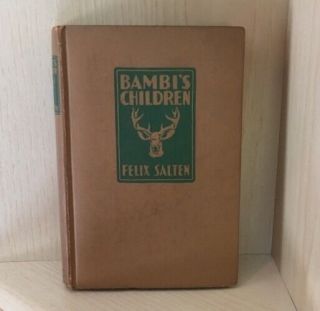 1939 Bambi’s Book Children Felix Salten The Story Of A Forest Family
